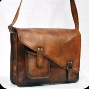 Oiled Leather Purse Vintage Style